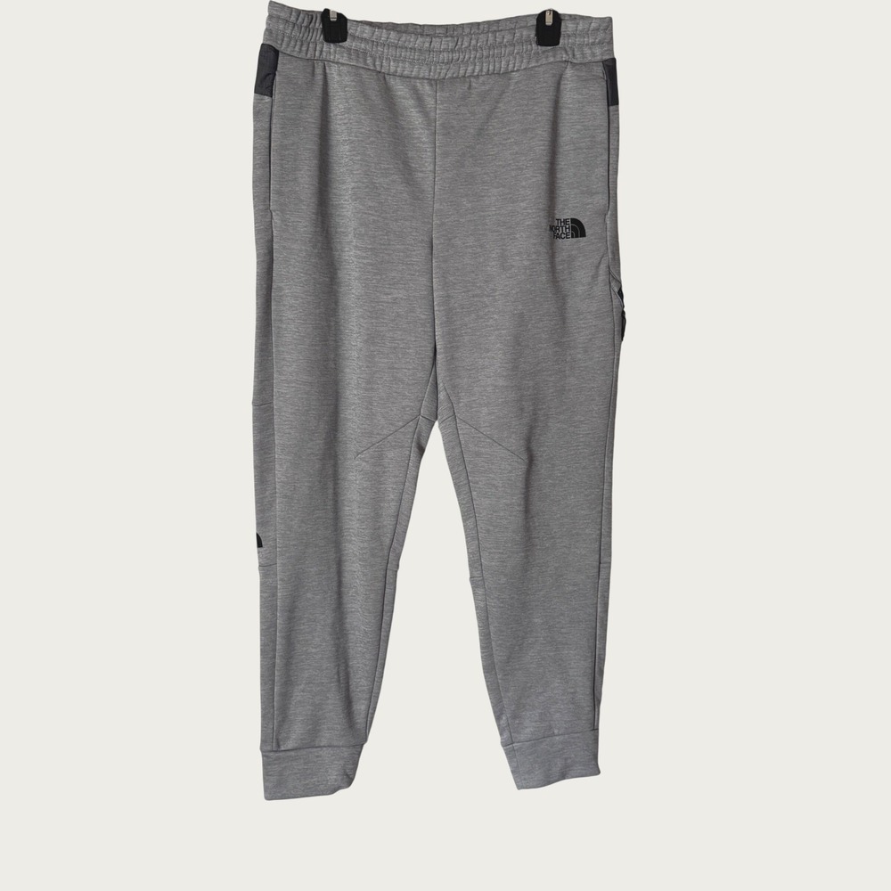 The North Face Jogger Sweatpants Mens Medium Gray Heather Fleece Lined Active